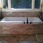 Marble Tub and Backsplash